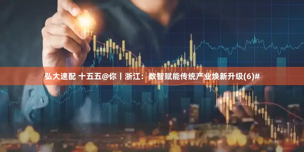 弘大速配 十五五@你丨浙江：数智赋能传统产业焕新升级(6)#